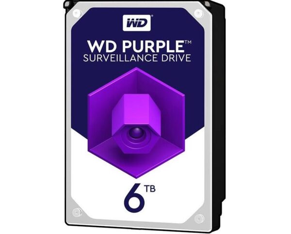 هارددیسک اینترنال وسترن دیجیتال مدل Purple WD60PURZ ظرفیت 6 ترابایت