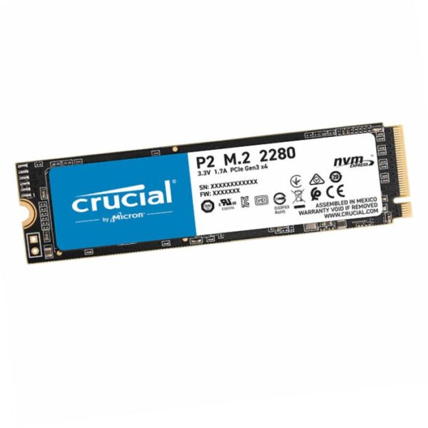 حافظه اس اس دی کروشیال مدل P2 با ظرفیت 2 ترابایت Crucial NVMe 2TB